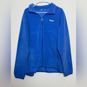 Columbia PFG Performance Fishing‎ Gear Full Zip Fleece Jacket Royal Blue Men's